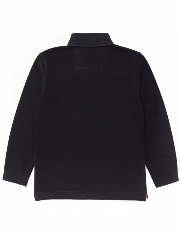 Crew Clothing Womens Zip Neck Sweatshirt Jumper UK 16 Large Navy Blue