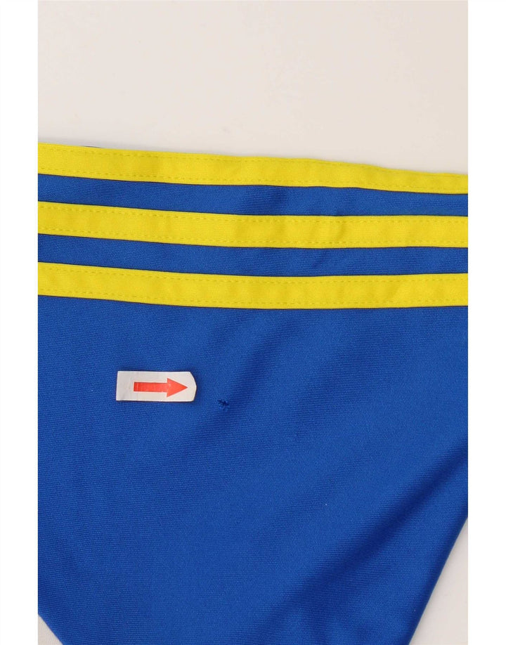 Adidas Herre Climalite T-Shirt Top Stor Blå Colourblock Polyester