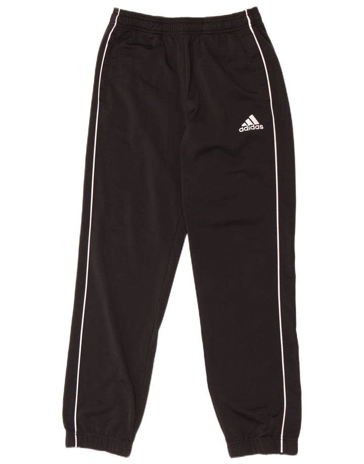 Adidas Drenge Træningsdragt Bukser Joggers 13-14 År Sort Polyester