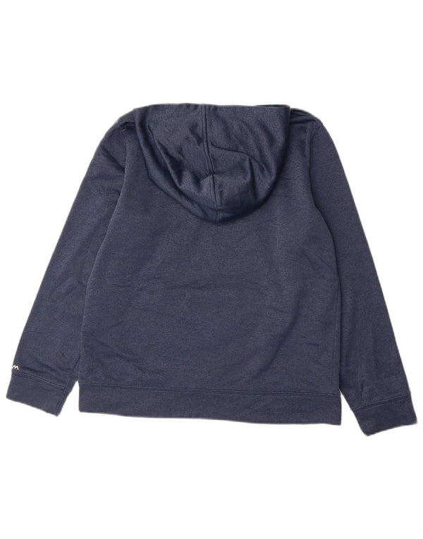 UNDER ARMOUR Løs hættetrøje til piger 11-12 år Large Navyblå