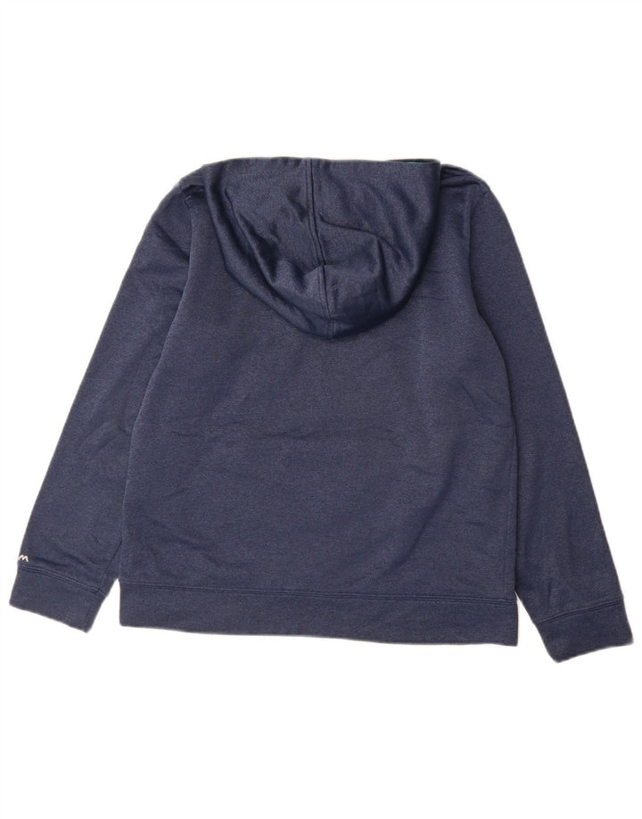 UNDER ARMOUR Løs hættetrøje til piger 11-12 år Large Navyblå