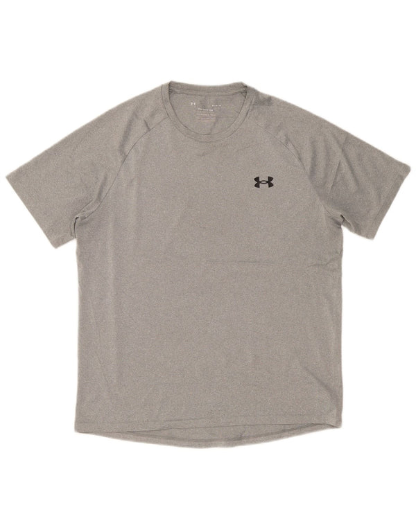 Under Armour Herre T-Shirt Top Medium Grå