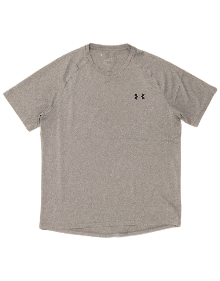 Under Armour Herre T-Shirt Top Medium Grå