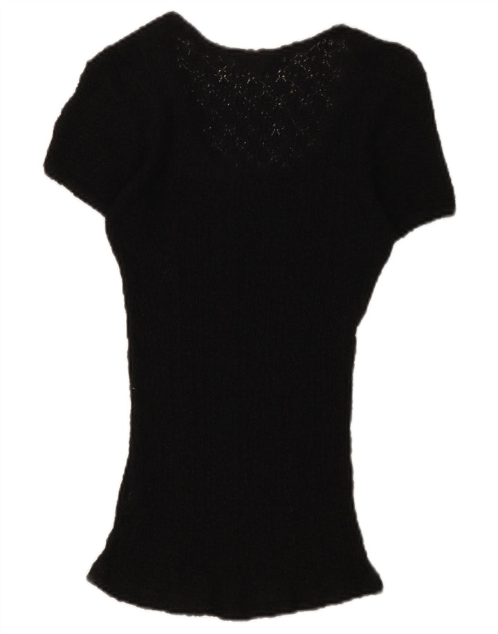 Guess Dame Blouse Top UK 12 Medium Black Floral