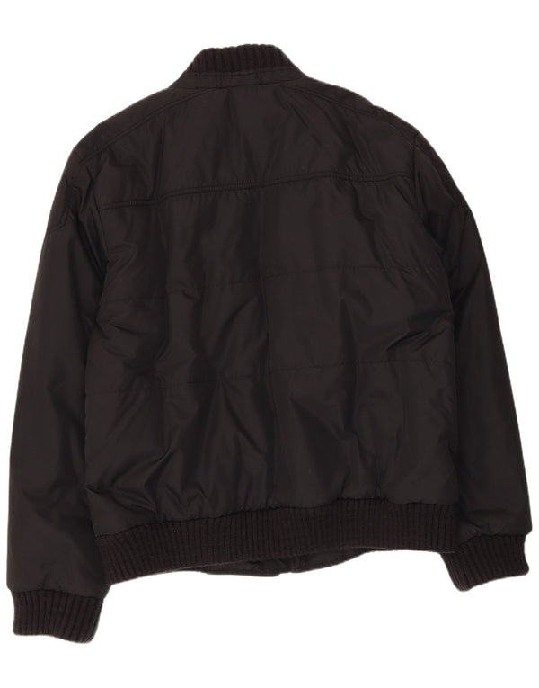 Tommy Hilfiger Herre Bomber Jacket UK 44 2XL Sort Nylon