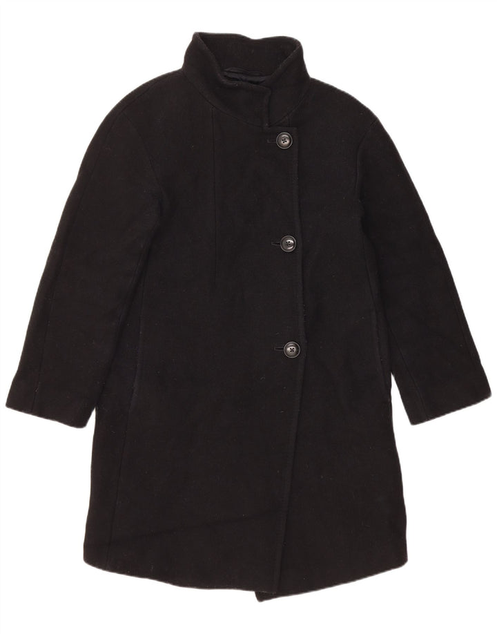 Massimo Dutti Dame Loose Fit Overfrakke EU 34 2XS Sort Uld