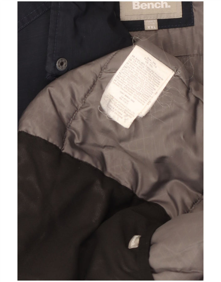 Bench Herre Utility Jacket UK 44 2XL Navy Blue Cotton