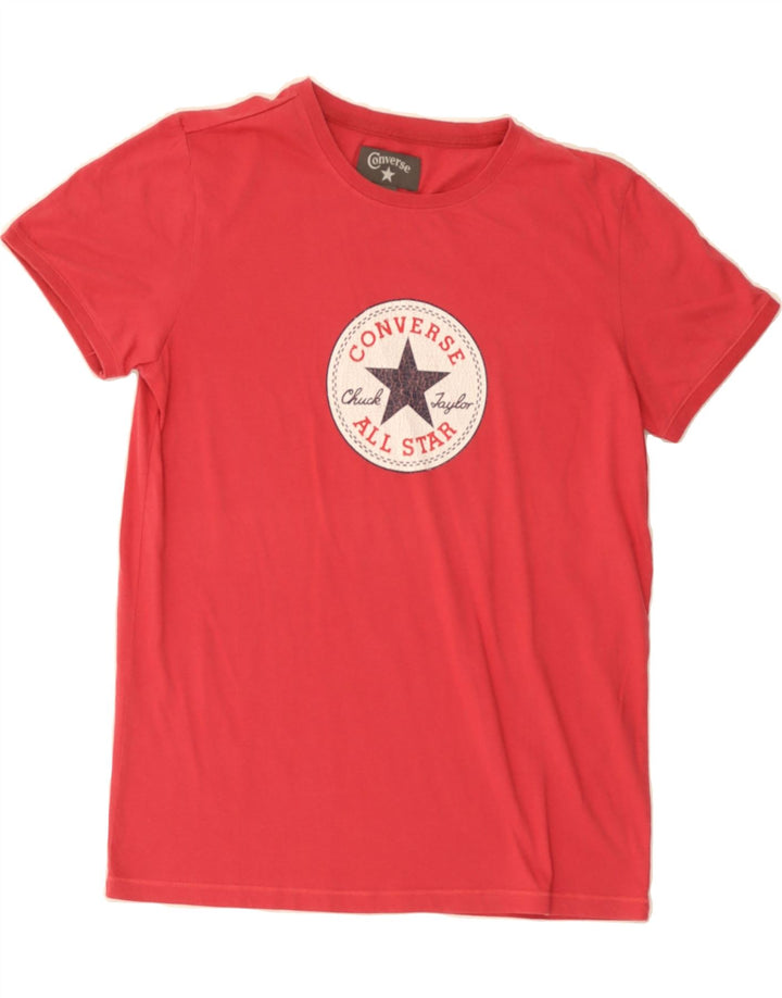 CONVERSE Boys Graphic T-Shirt Top 13-14 Years Red Cotton Vintage Converse and Second-Hand Converse from Messina Hembry 