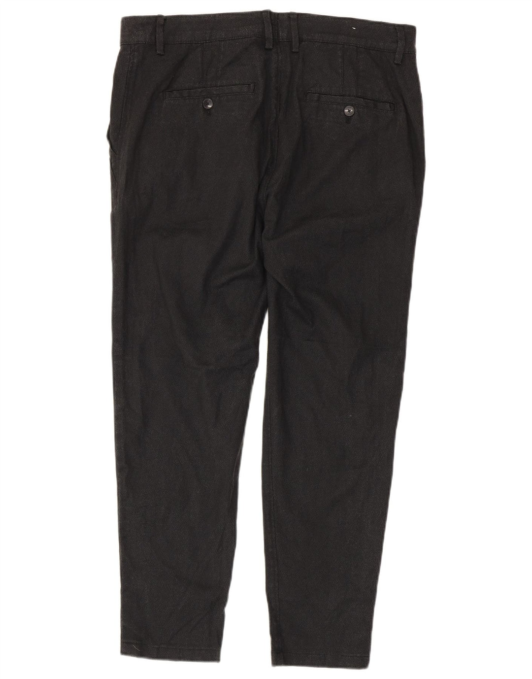 ZARA Herre Slim Chino Bukser EU 46 XL W36 L27 Grå Polyester