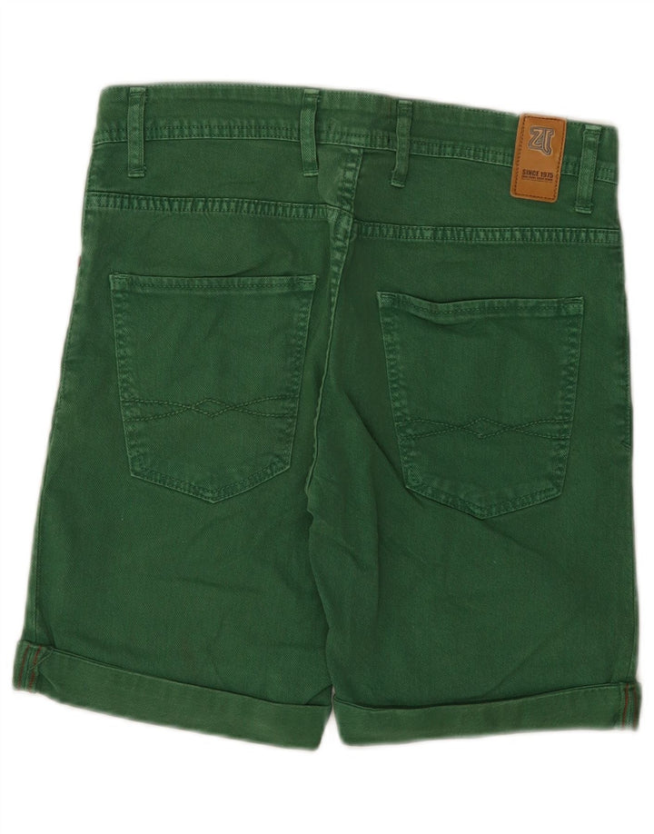 Zara Herre Denim Shorts EU 40 Medium W31 Grøn
