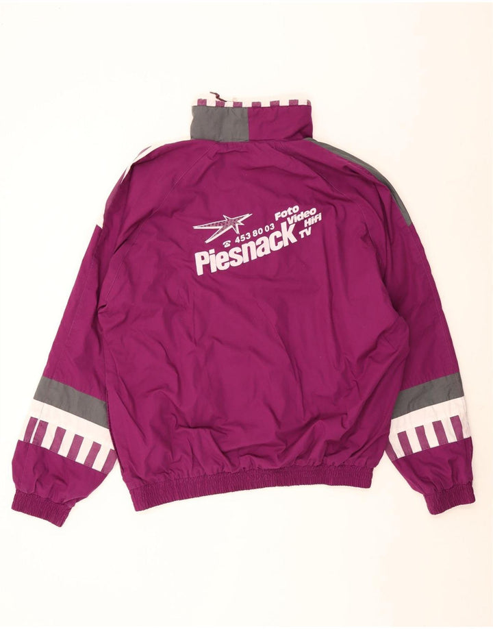 Hummel Herre Pullover Grafisk træningsdragt Top Jakke 2XL Lilla Colourblock