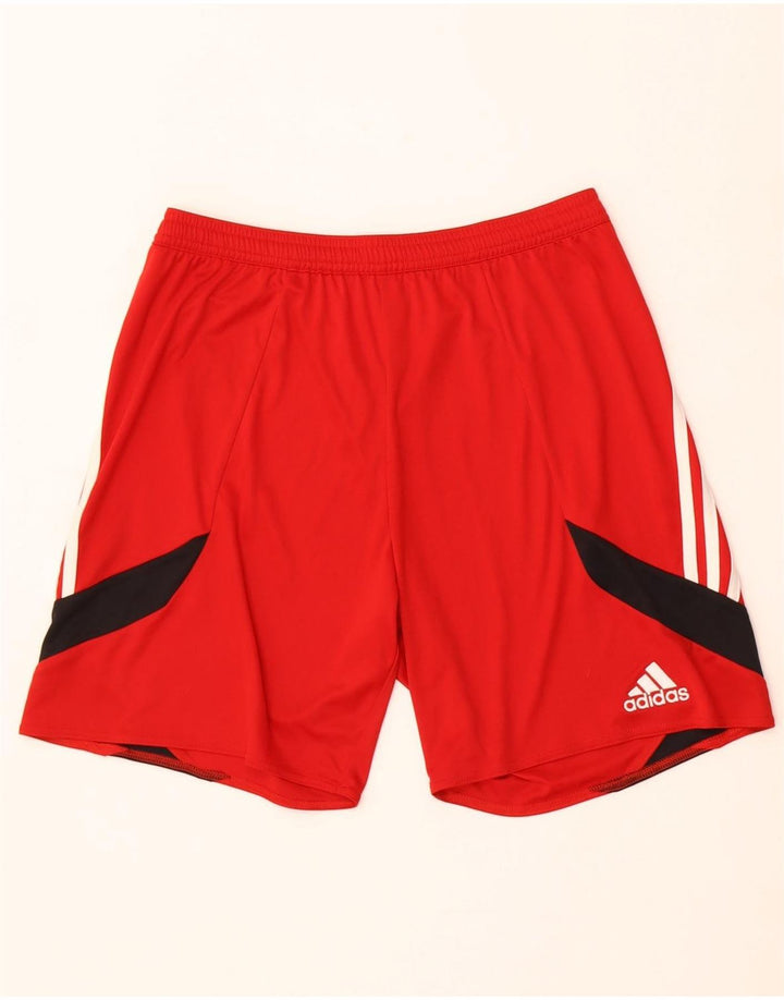 Adidas Herre Climalite Sportshorts Medium Rød Colourblock Polyester