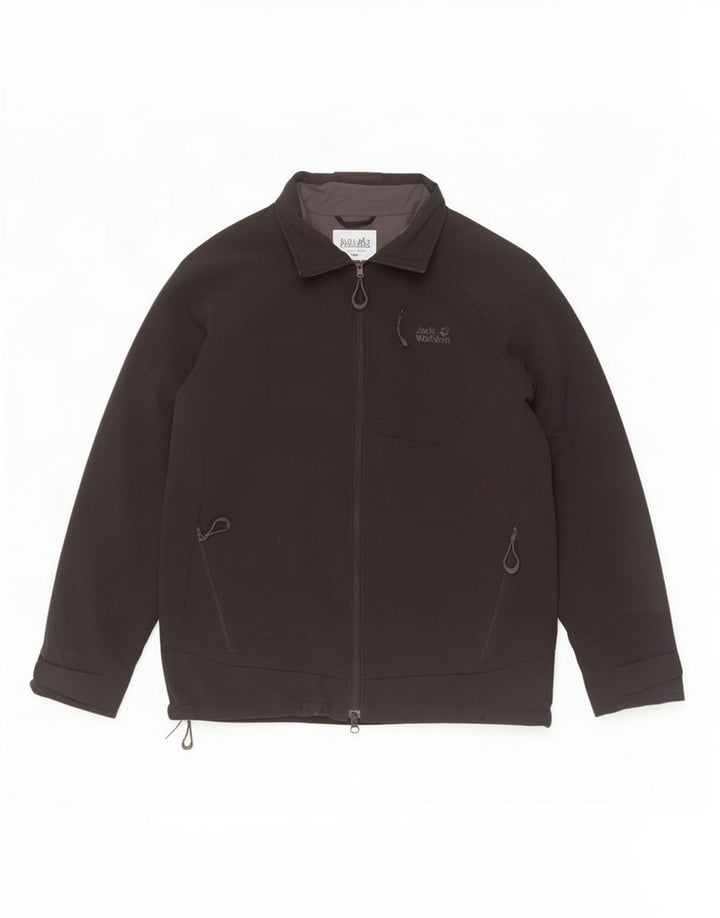Jack Wolfskin Herre Windbreaker Jacket UK 36/38 Medium Sort Polyamid