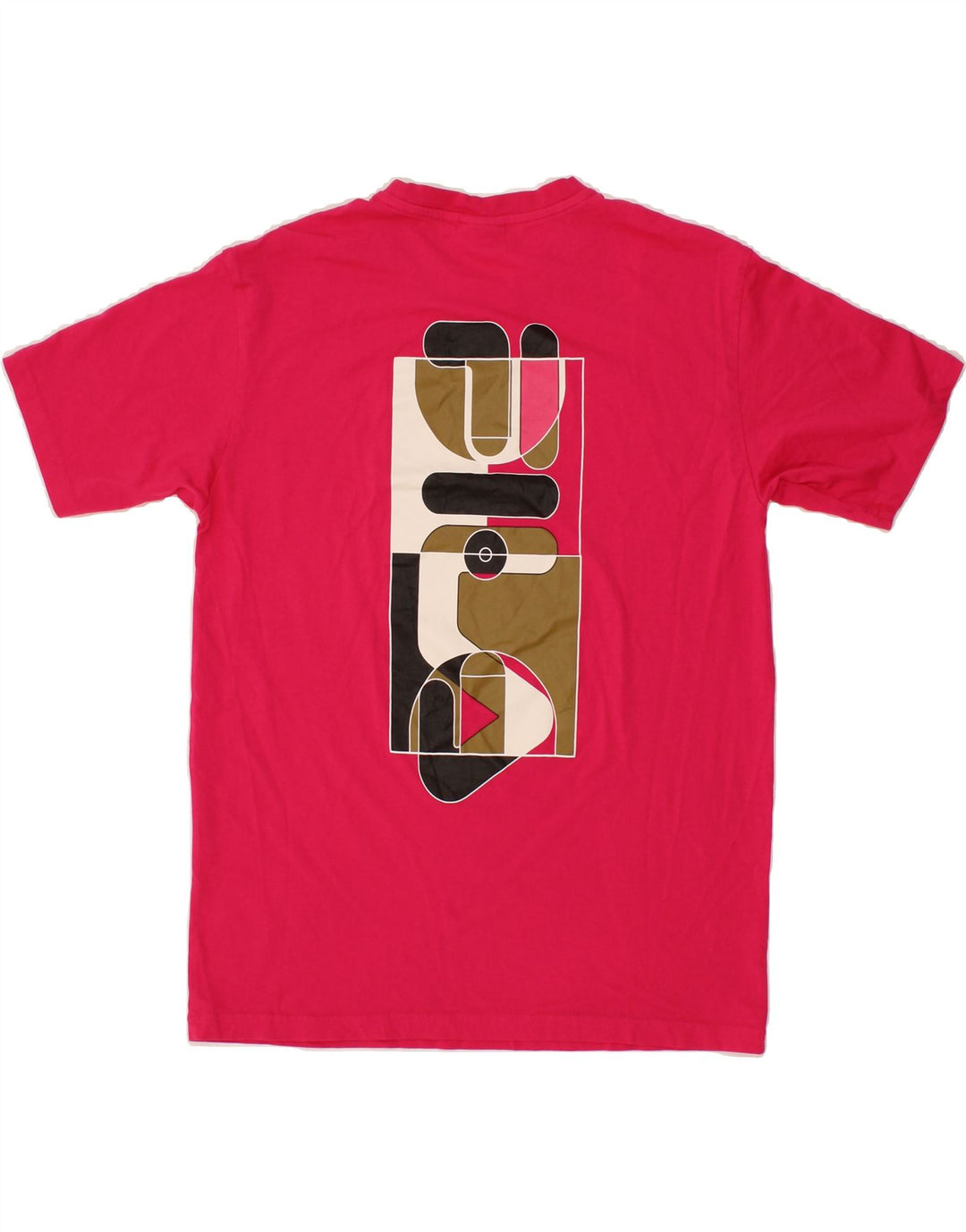 FILA Mens Graphic T-Shirt Top Medium Pink Vintage Fila and Second-Hand Fila from Messina Hembry 