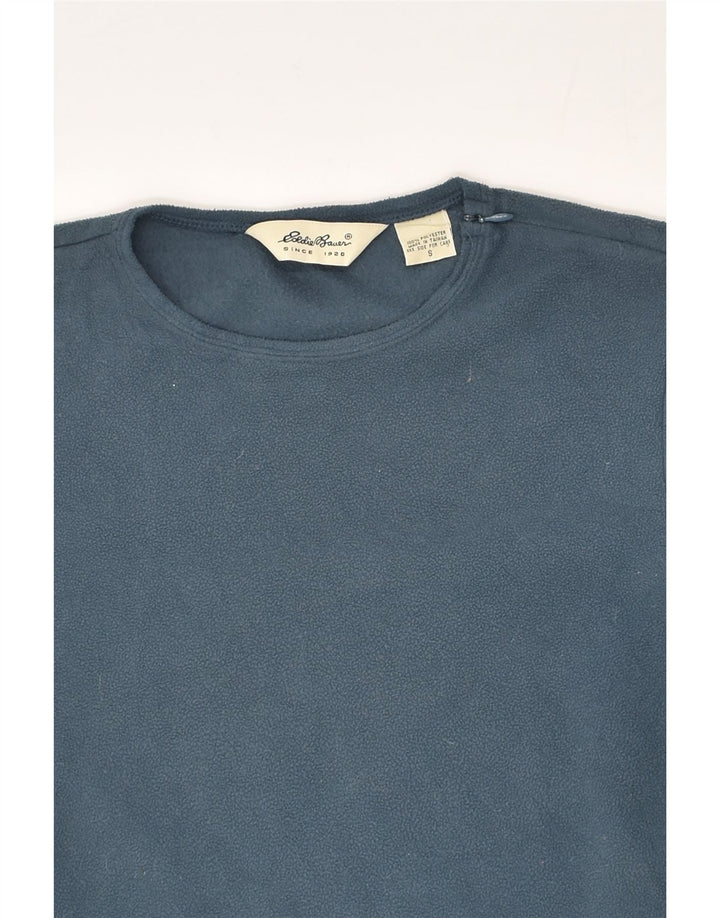 EDDIE BAUER Womens Fleece Jumper UK 10 Small Blue Polyester | Vintage Eddie Bauer | Thrift | Second-Hand Eddie Bauer | Used Clothing | Messina Hembry 