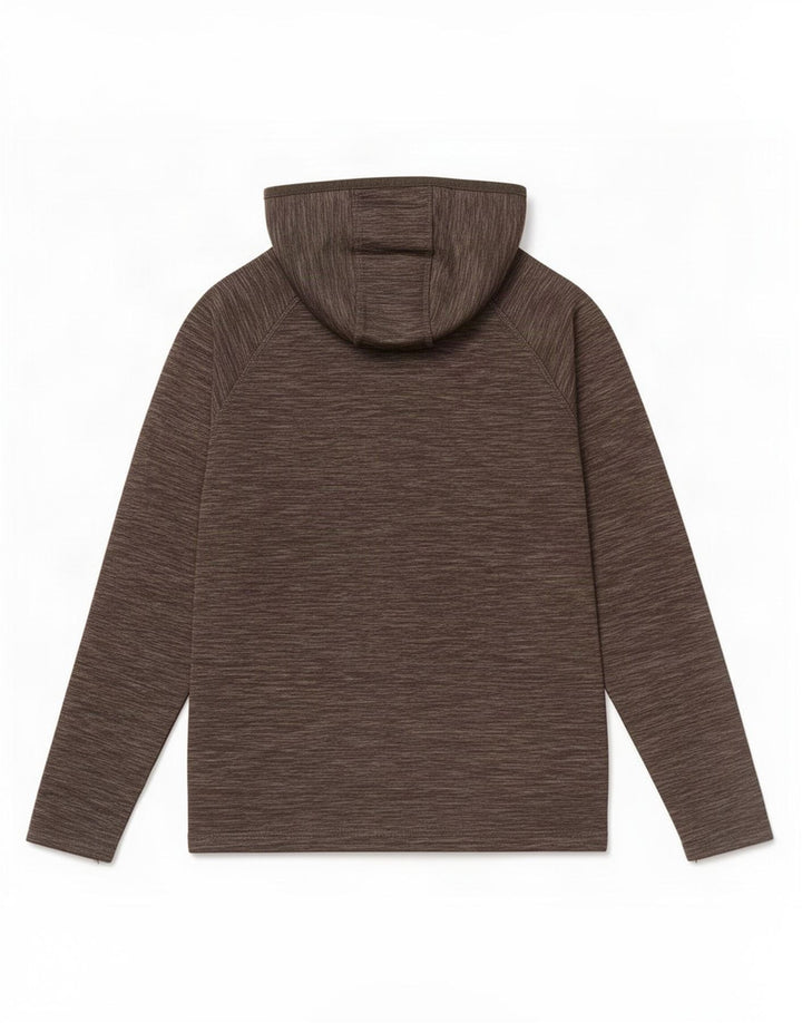Mountain Warehouse Herre hættetrøje med lynlås, lille Khaki Flecked Polyester
