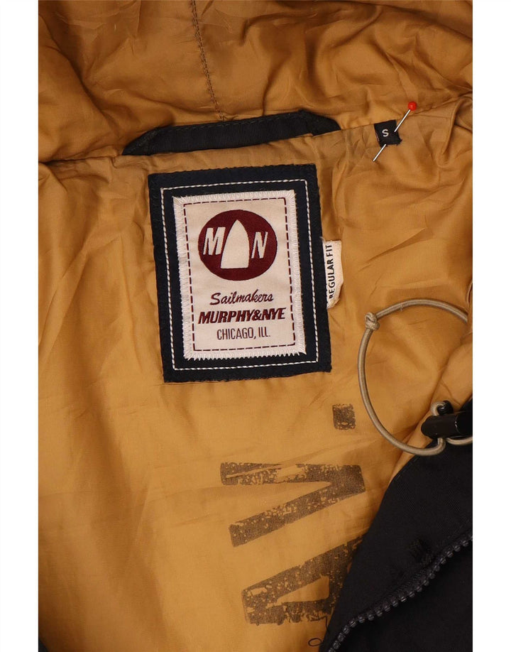 Murphy & Nye Herre Sailmakers Hooded Padded Coat UK 36 Small Black