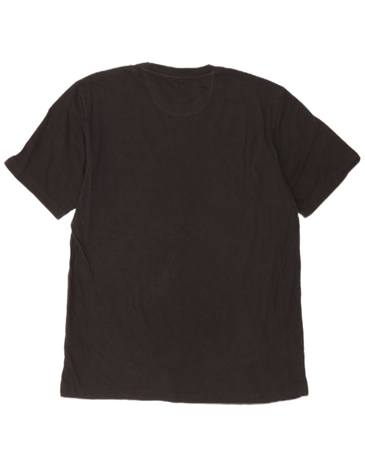 Adidas Herre T-Shirt Top Stor Sort Bomuld