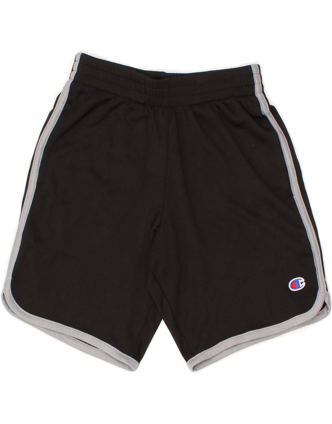 CHAMPION Boys Sport Shorts 7-8 Years Small Black Polyester Vintage Champion and Second-Hand Champion from Messina Hembry 