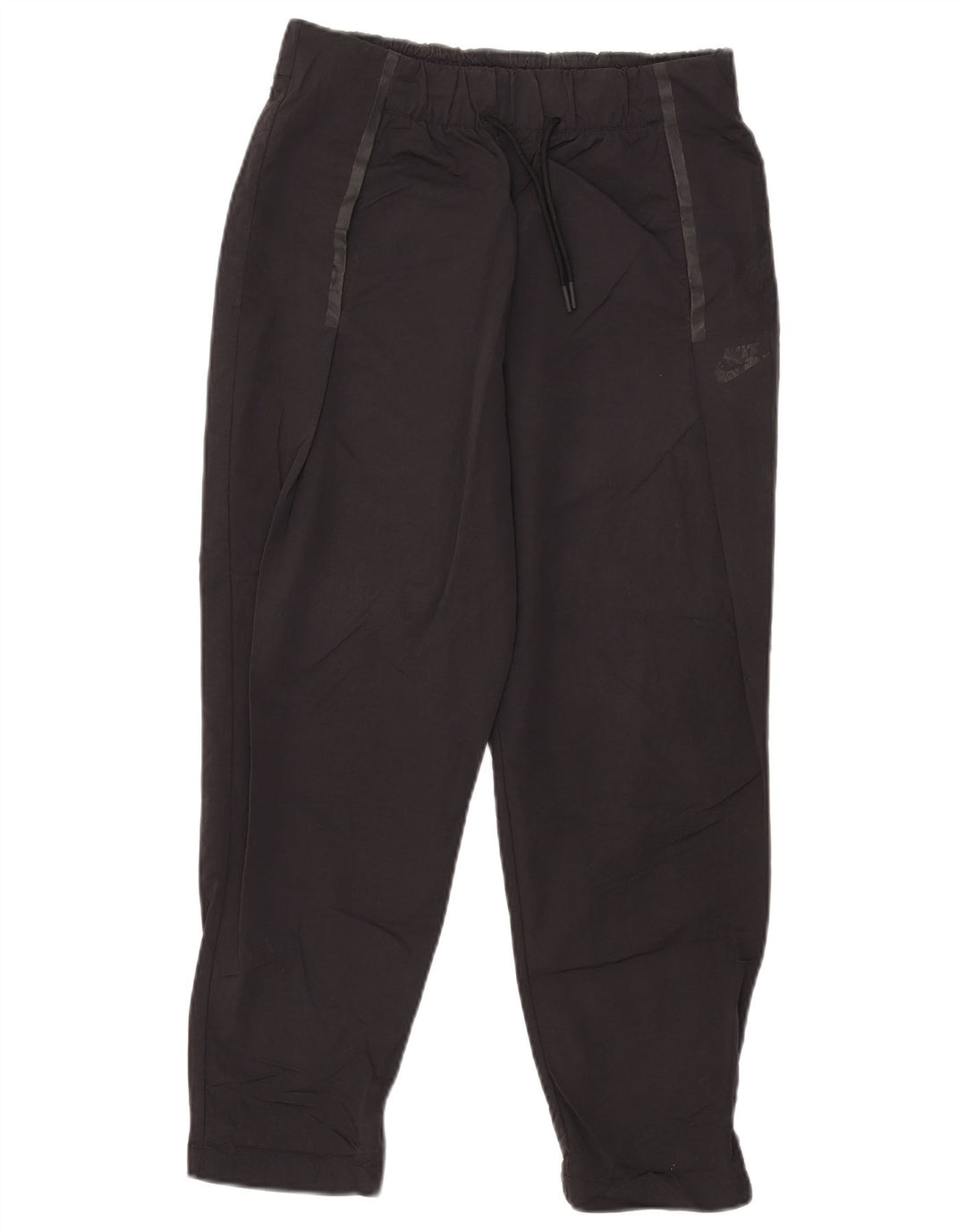 Nike Womens Crop træningsdragt Bukser UK 10 Small Black Nylon