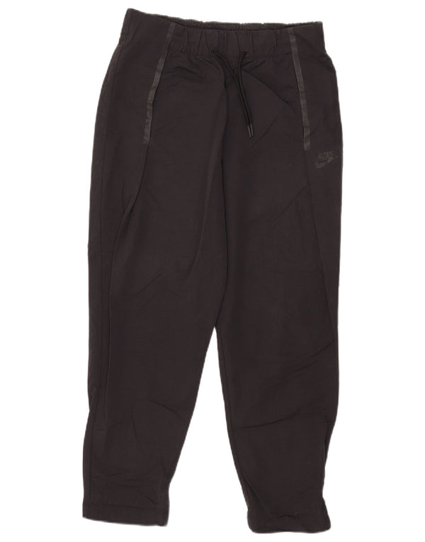 Nike Womens Crop træningsdragt Bukser UK 10 Small Black Nylon
