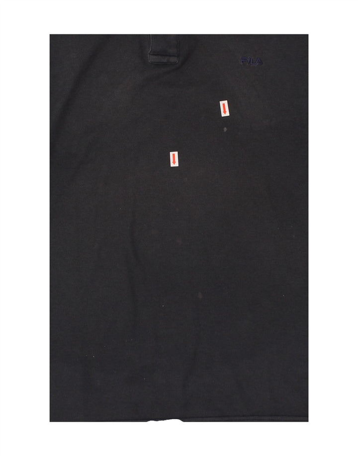 FILA Mens Polo Shirt IT 52 Large Navy Blue Vintage Fila and Second-Hand Fila from Messina Hembry 