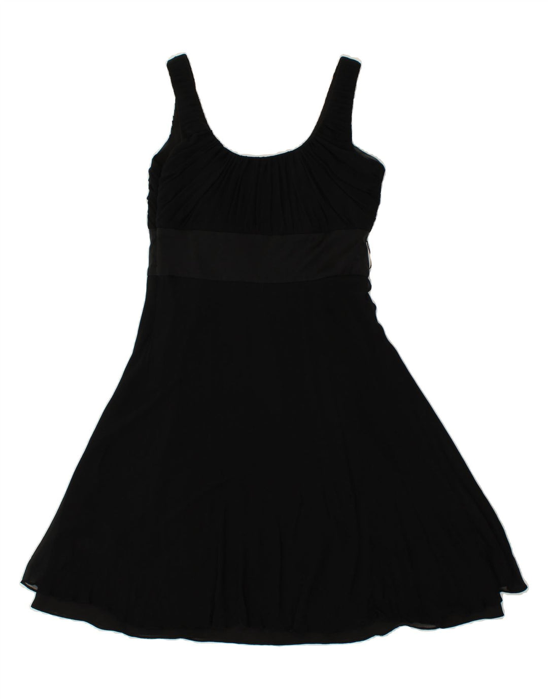 MONSOON Womens Sleeveless A-Line Dress UK 14 Medium Black Polyester Vintage Monsoon and Second-Hand Monsoon from Messina Hembry 