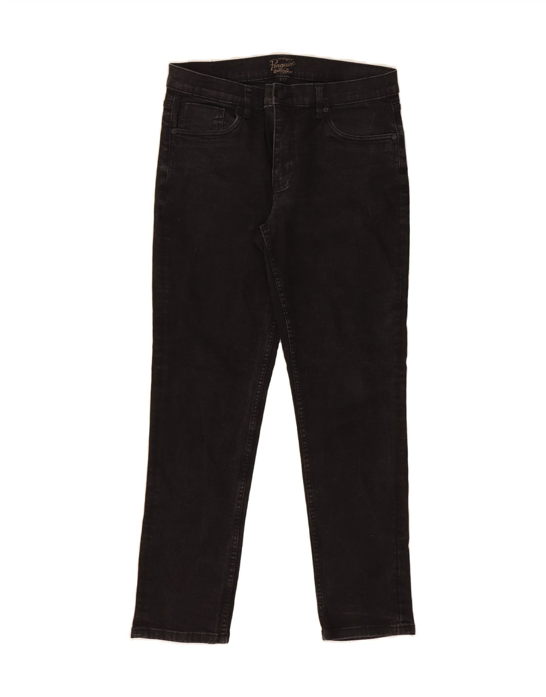 PENGUIN Mens Slim Jeans  W34 L32 Black Cotton Vintage Penguin and Second-Hand Penguin from Messina Hembry 