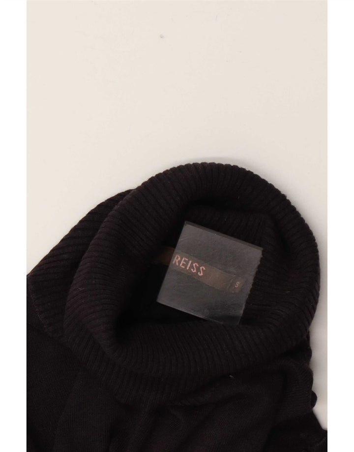 Reiss Dame Rullehals Sweater UK 10 Lille Grå