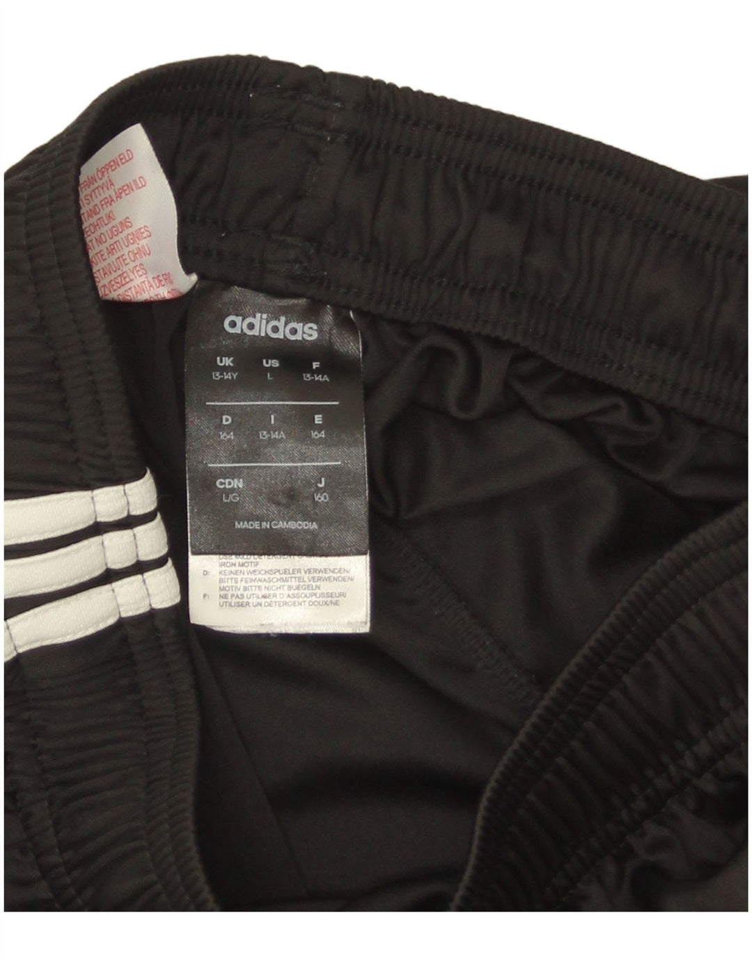 Adidas Boys Climalite Sportshorts 13-14 år Sort polyester
