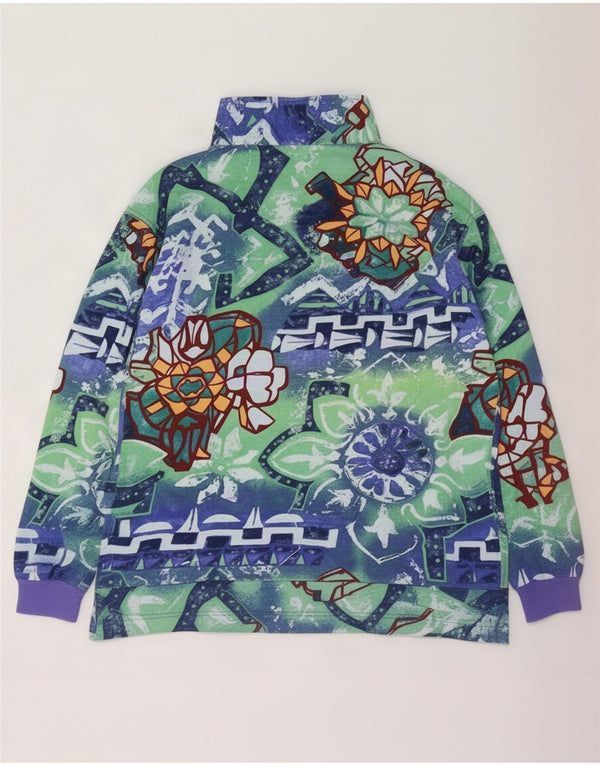 Maser M Sweatshirt med lynlås til kvinder UK 16 Large Multicolored Floral
