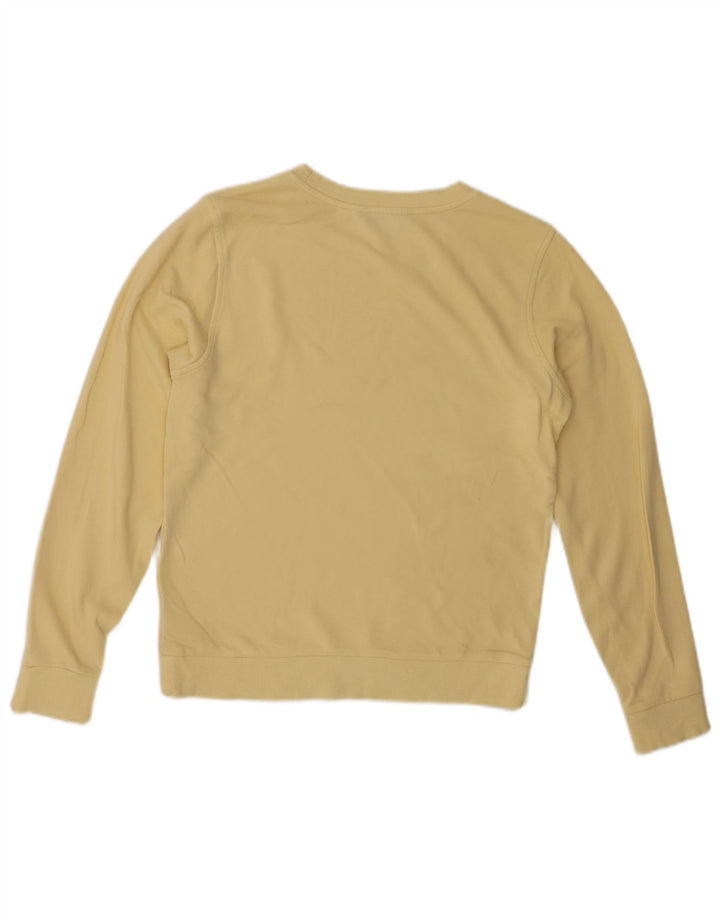 Marks & Spencer Dame Sweatshirt Jumper UK 8 Lille Gul Bomuld