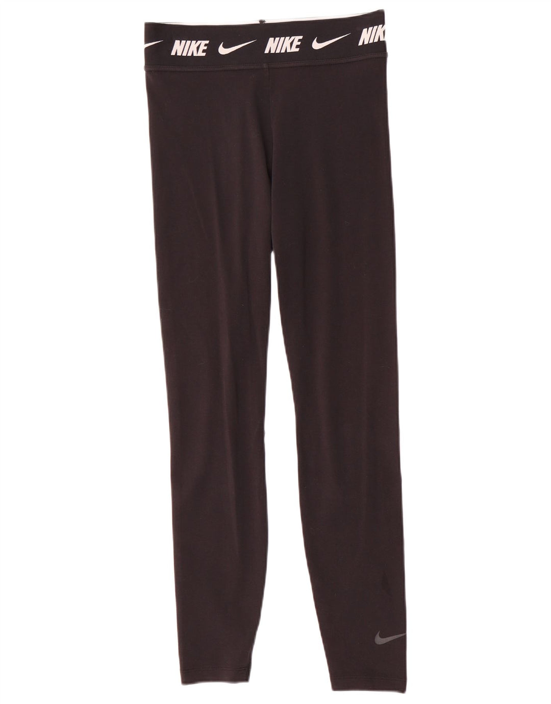 Nike Dame Grafiske Leggings UK 10 Small Black Bomuld