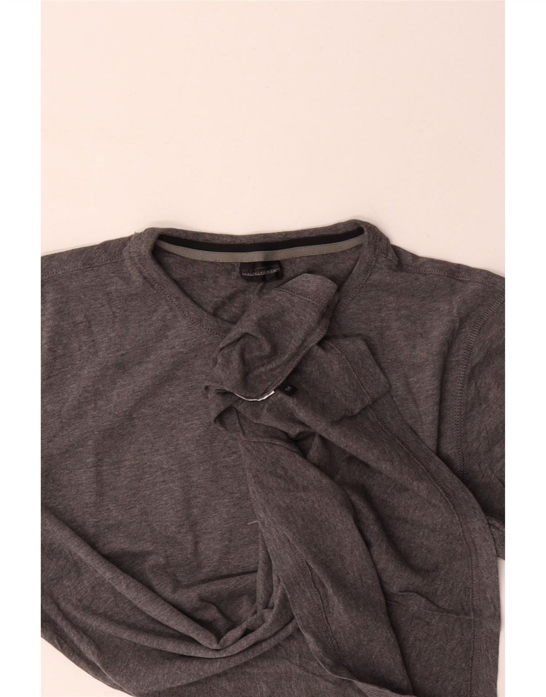 NAPAPIJRI Herre grafisk top langærmet mellemgrå