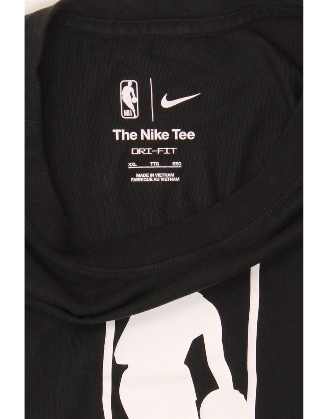 NIKE Herre NBA Grafisk T-Shirt Top 2XL Sort