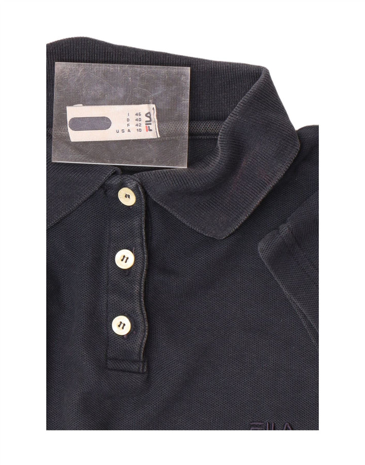 FILA Womens Polo Shirt IT 46 Large Navy Blue Vintage Fila and Second-Hand Fila from Messina Hembry 