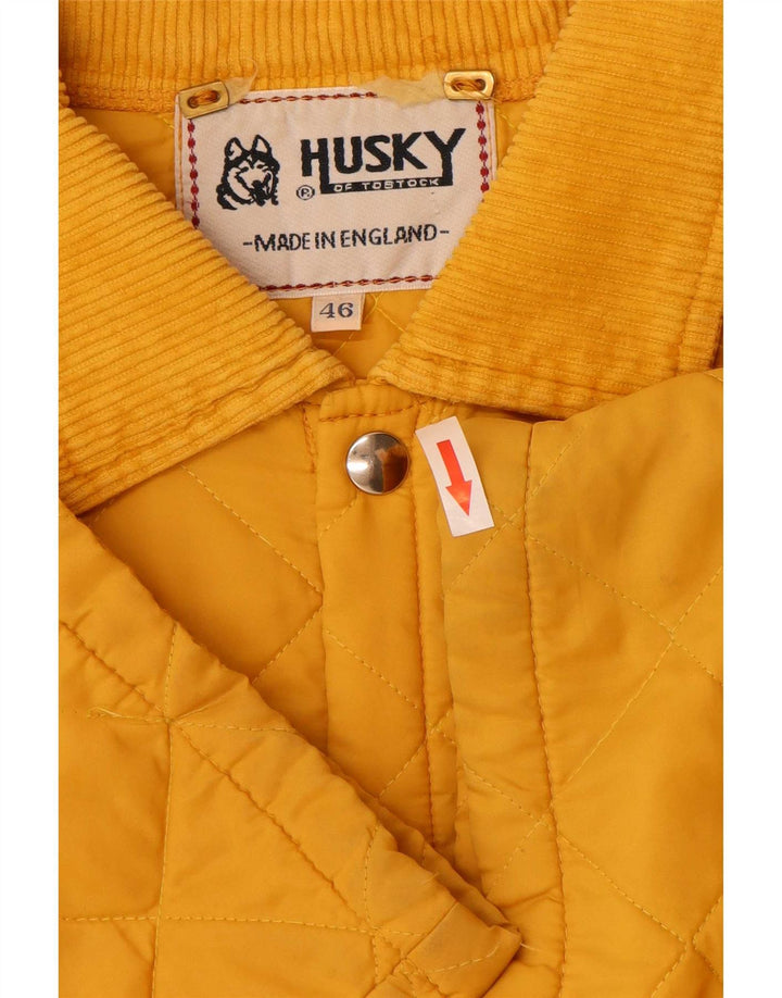 Husky Herre Quiltet Jakke UK 46 3XL Gul Polyamid