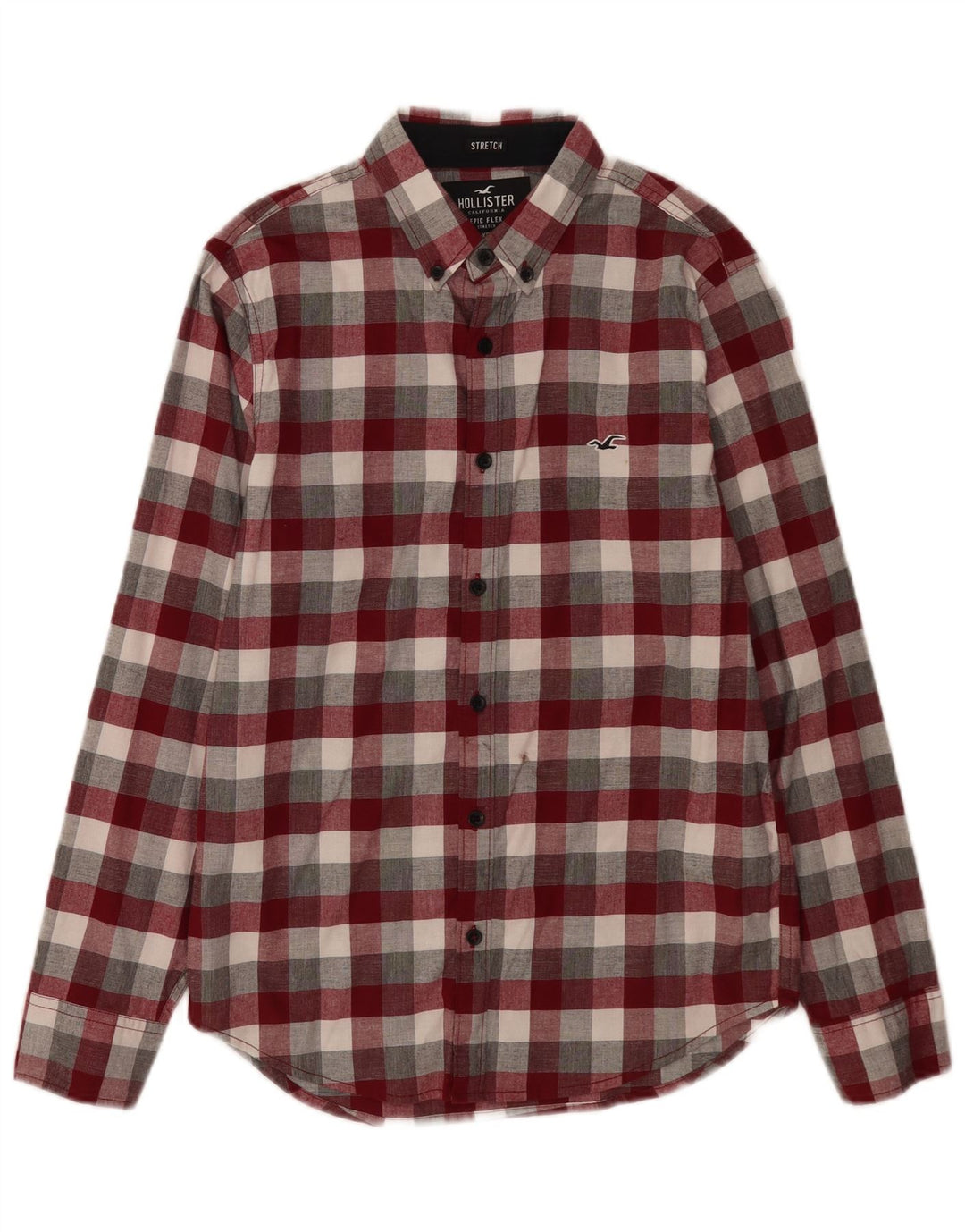 Hollister Herreskjorte XS Flerfarvet ternet bomuld
