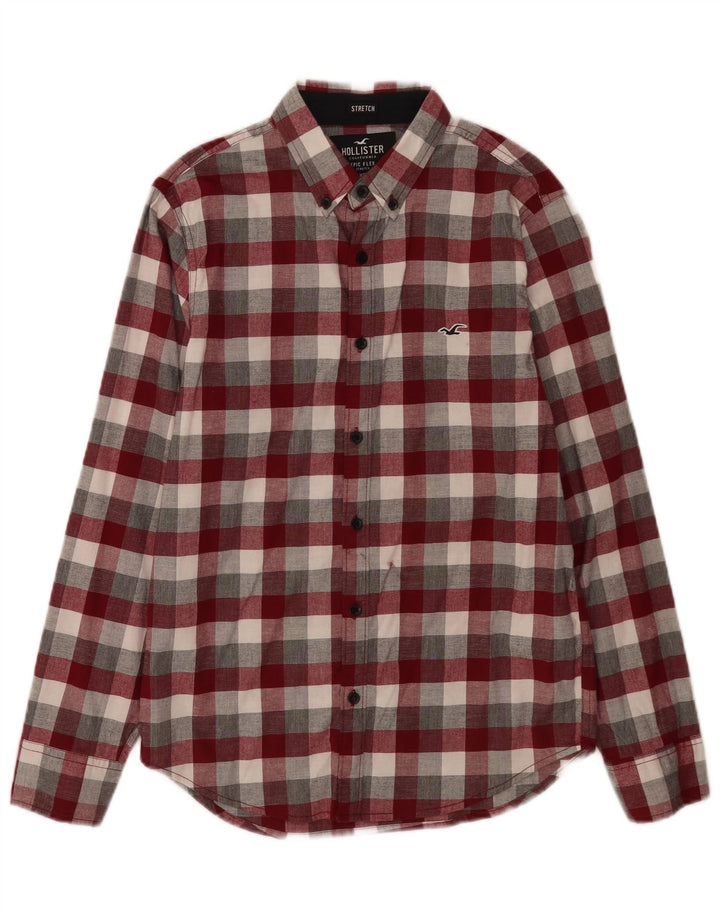 Hollister Herreskjorte XS Flerfarvet ternet bomuld