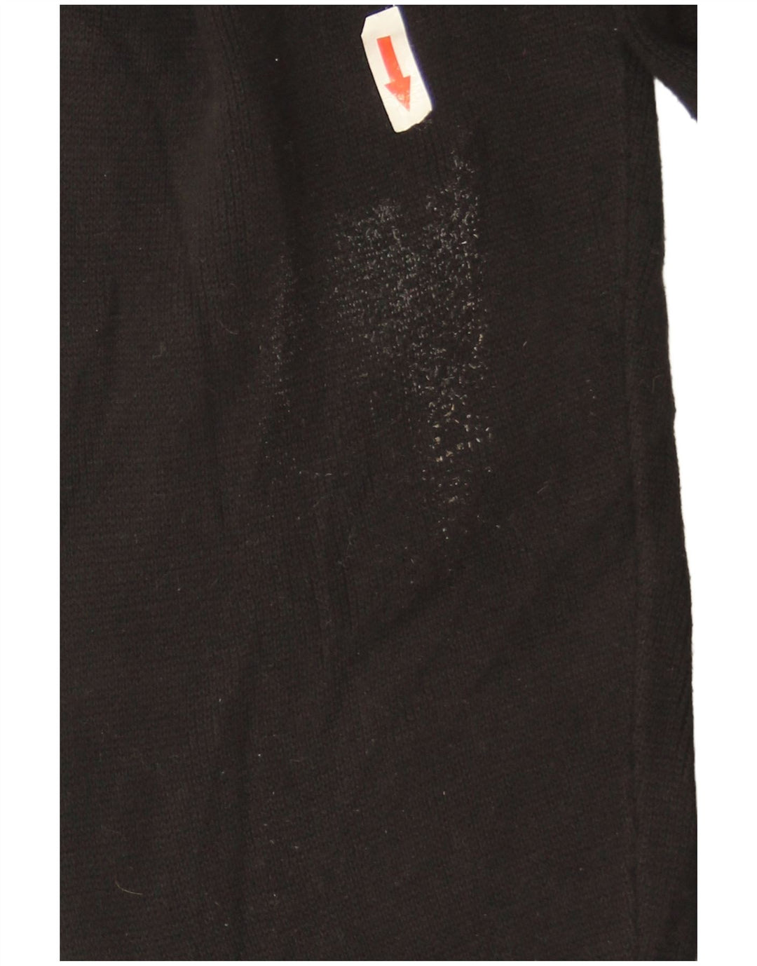 Zara Dame Oversized Crew Neck Jumper Sweater UK 14 Medium Sort Bomuld