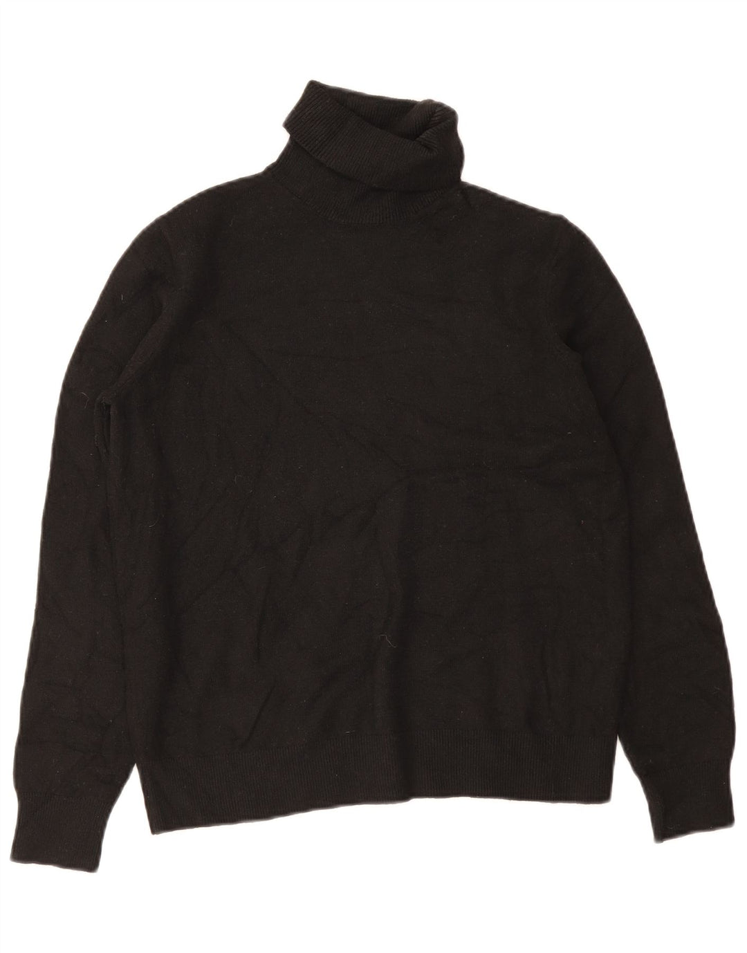 Marks & Spencer Herre rullehals sweater lille sort polyester