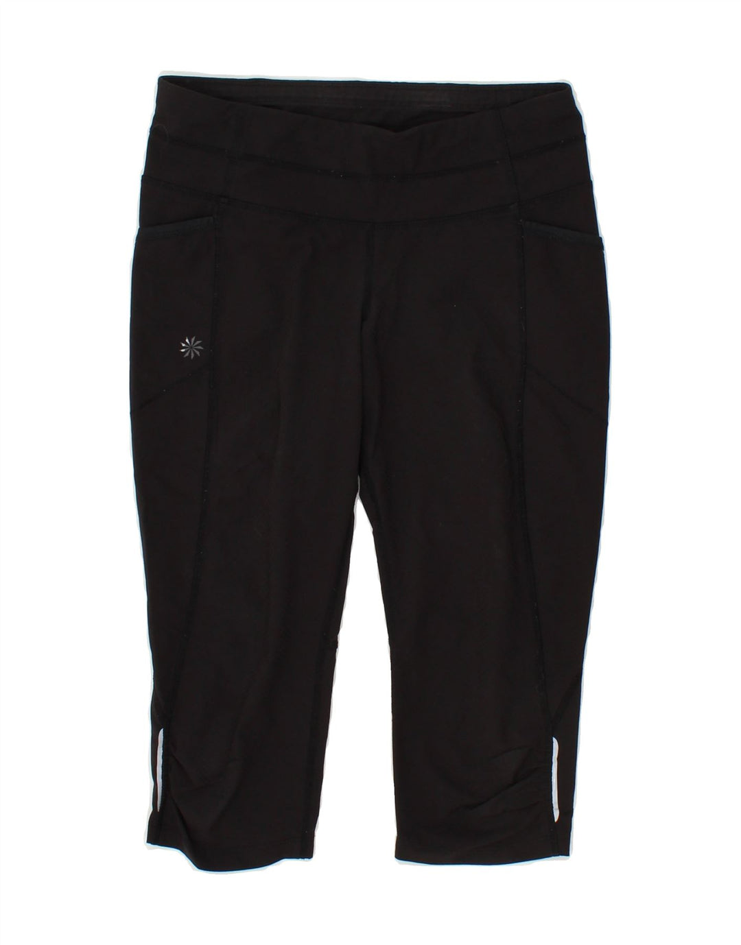 ATHLETA Womens Capri Leggings UK 6 XS Black Polyester Vintage Athleta and Second-Hand Athleta from Messina Hembry 