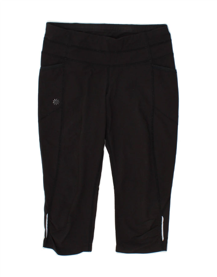ATHLETA Womens Capri Leggings UK 6 XS Black Polyester Vintage Athleta and Second-Hand Athleta from Messina Hembry 
