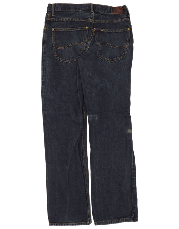 Lee Mens Brooklyn Comfort Straight Jeans W32 L30 Marineblå Bomuld