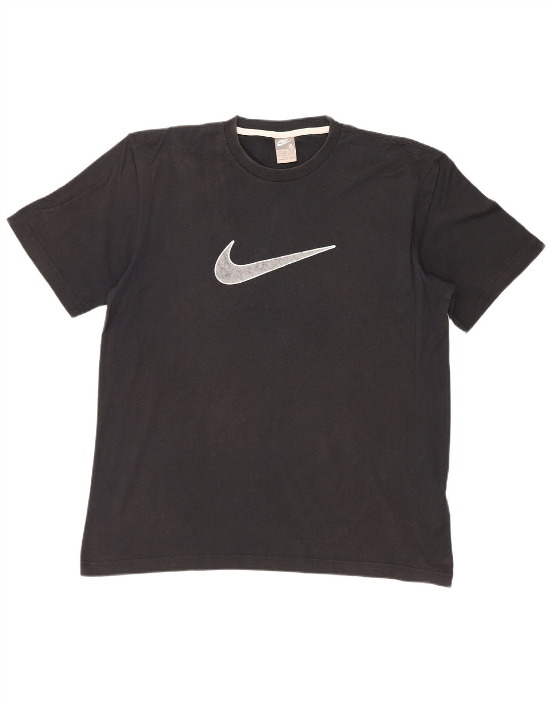 NIKE grafisk T-shirt top til mænd UK 45/47 XL sort bomuld