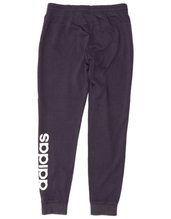 Adidas Grafisk træningsdragt bukser til kvinder Joggers UK 12/14 Medium Navy Blue