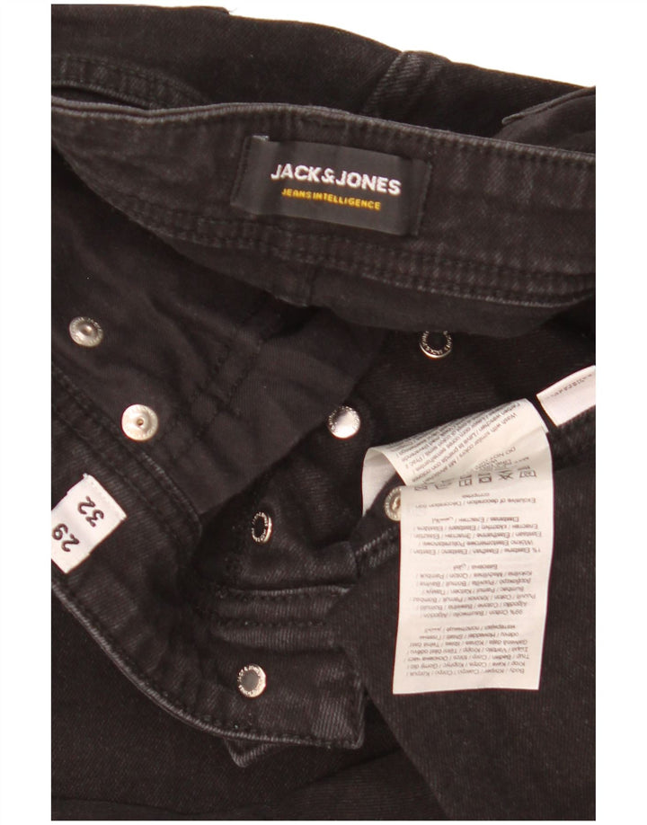 Jack & Jones Herre GLENN Slim Jeans W29 L32 Sort Bomuld