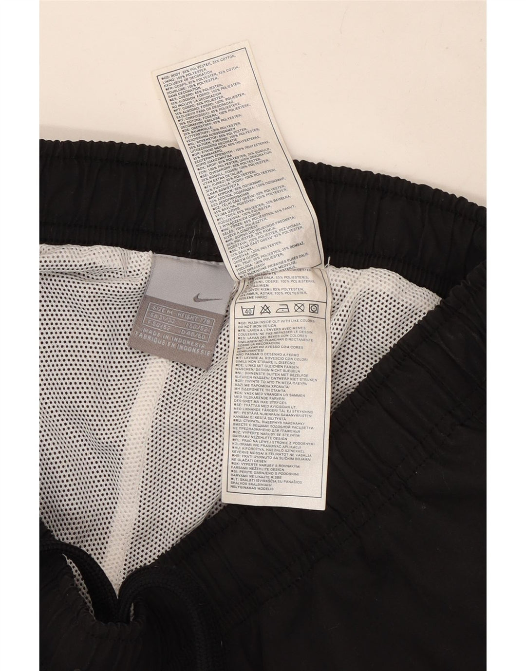 Nike træningsdragt bukser til mænd, medium sort polyester