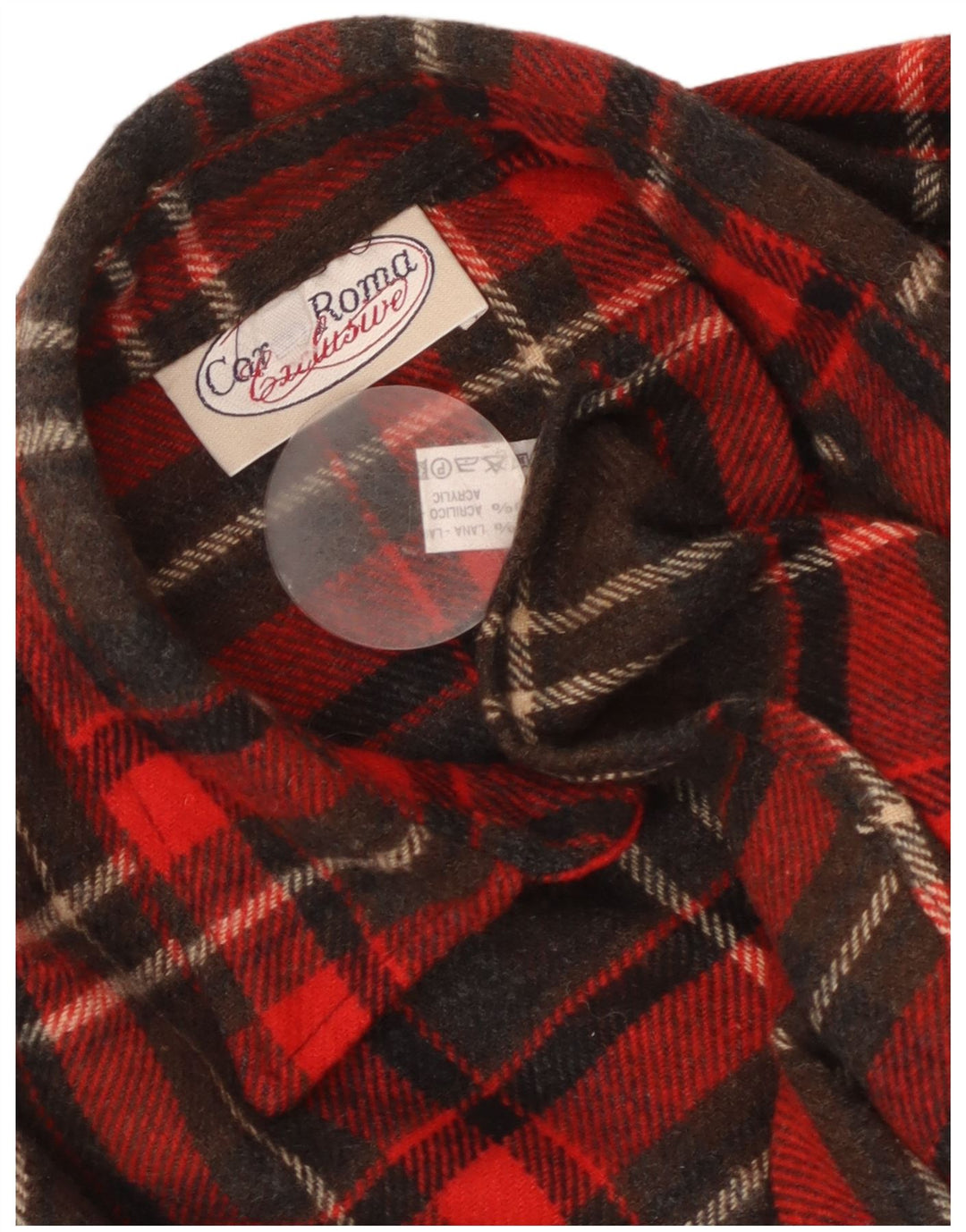 Vintage flannelskjorte til mænd, stor rød ternet uld