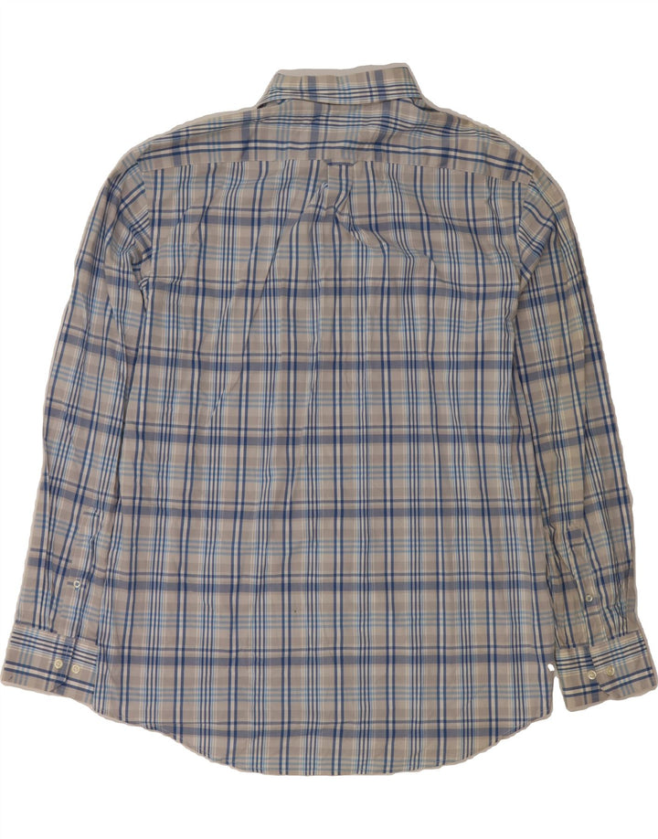 IZOD Mens Shirt XL Grey Check Cotton Vintage Izod and Second-Hand Izod from Messina Hembry 